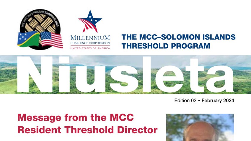 MCC-Solomon Islands Threshold Program Niusleta - Edition 02