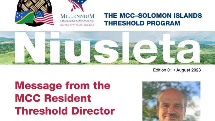 MCC-Solomon Islands Threshold Program releases inaugural Niusleta