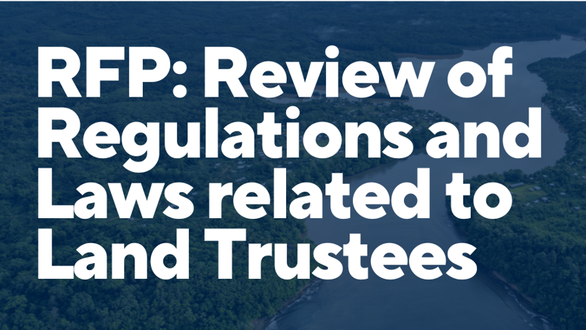 Request for Proposal: Review of Regulations and Laws related to Land Trustees